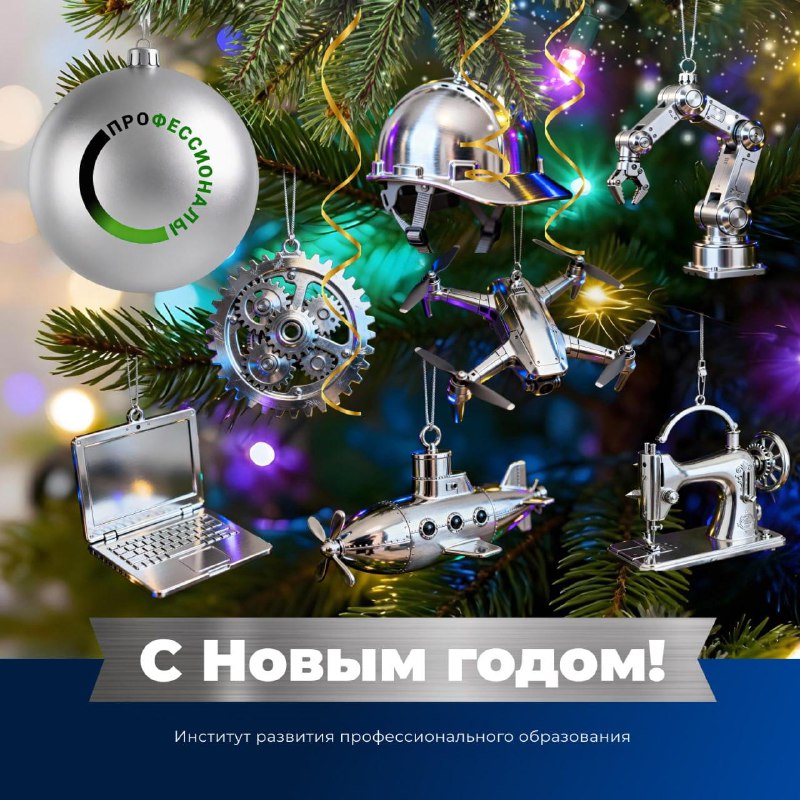 Команда Института развития профессионального образования поздравляет с Новым годом!